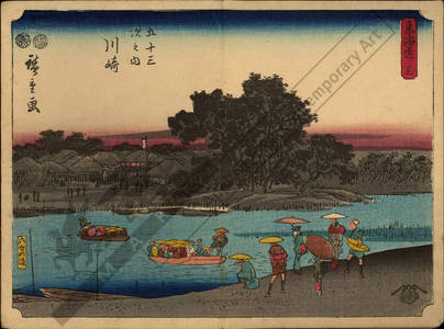 Utagawa Hiroshige: Print 3: Kawasaki (Station 2) - Austrian Museum of Applied Arts