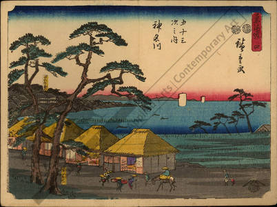 Utagawa Hiroshige: Print 4: Kanagawa (Station 3) - Austrian Museum of Applied Arts
