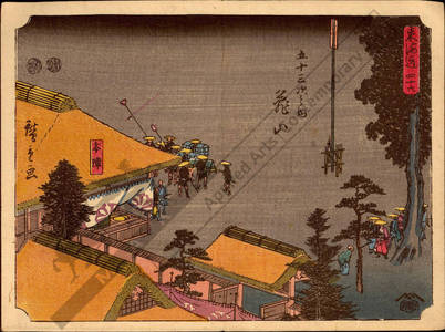 Utagawa Hiroshige: Print 46: Kameyama (Station 46) - Austrian Museum of Applied Arts