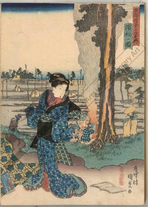 Utagawa Kunisada: Hamamatsu (Station 29, Print 30) - Austrian Museum of Applied Arts