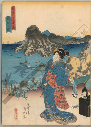 Utagawa Kunisada: Maisaka (Station 30, Print 31) - Austrian Museum of Applied Arts