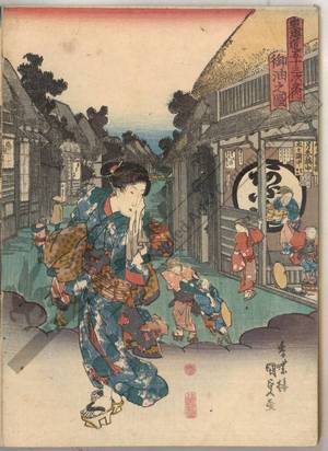 Utagawa Kunisada: Goyu (Station 35, Print 36) - Austrian Museum of Applied Arts