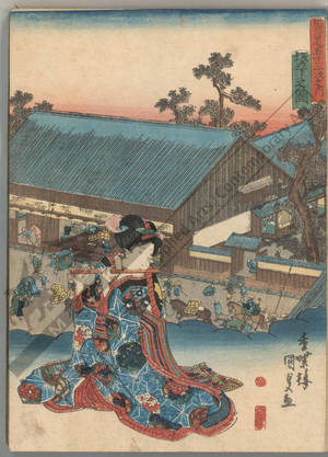 Utagawa Kunisada: Sakanoshita (Station 48, Print 49) - Austrian Museum of Applied Arts