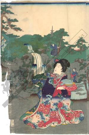 Yamada Kunijiro: The rustic Genji in the waterfall garden - Austrian Museum of Applied Arts