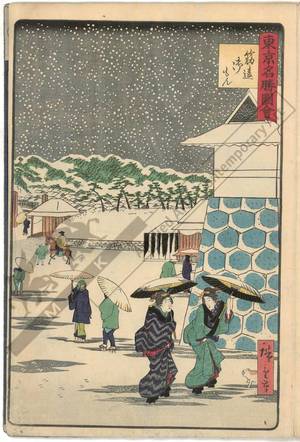 Utagawa Hiroshige III: Sujikai gate - Austrian Museum of Applied Arts