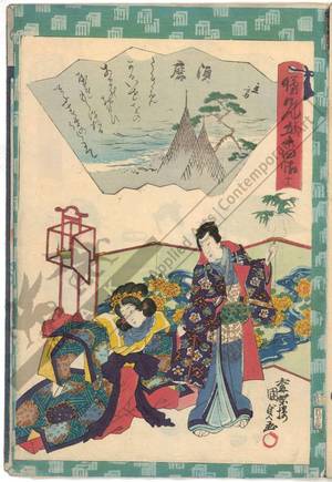 Utagawa Kunisada II: Chapter 12: Suma - Austrian Museum of Applied Arts