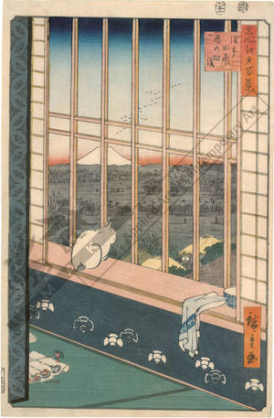 Utagawa Hiroshige: Asakusa ricefields and the Torinomachi festival - Austrian Museum of Applied Arts