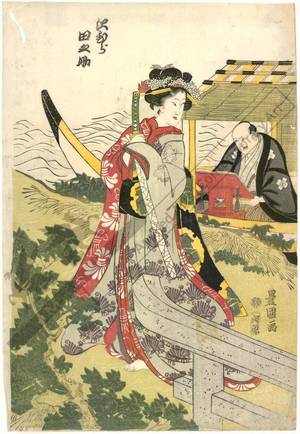 Utagawa Toyokuni I: Kabuki play “Mijikayo Ukina no chirashigaki” - Austrian Museum of Applied Arts