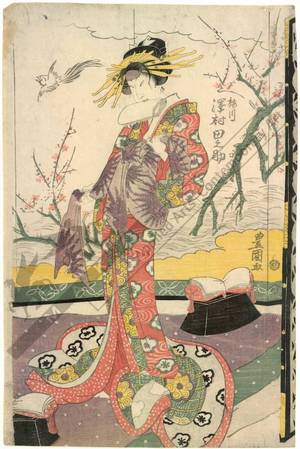 Utagawa Toyokuni I: Sawamura Tanosuke as Umegawa - Austrian Museum of Applied Arts