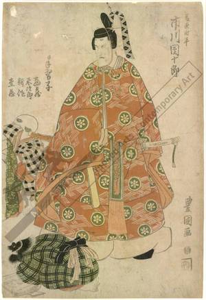 Utagawa Toyokuni I: Ichikawa Danjuro as Fujiwara no Tokihira - Austrian Museum of Applied Arts