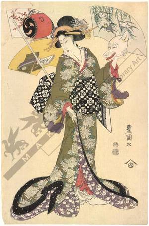 Utagawa Toyokuni I: Rat (title not original) - Austrian Museum of Applied Arts