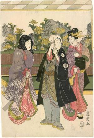 Utagawa Toyokuni I: Adonis, Set of three prints - Austrian Museum of Applied Arts