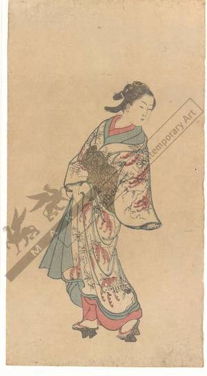 Nishikawa Sukenobu: Young woman (title not original) - Austrian Museum of Applied Arts