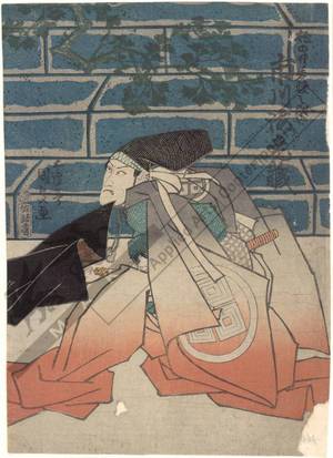 歌川国貞: Ichikawa Ebizo as Momonoi Wakasanosuke - Austrian Museum of Applied Arts