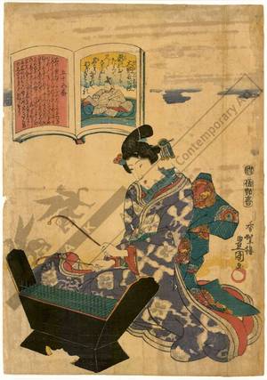 Utagawa Kunisada: Poem 55 - Austrian Museum of Applied Arts