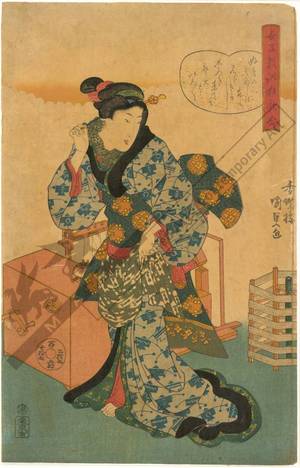 Utagawa Kunisada: Spinner (title not original) - Austrian Museum of Applied Arts