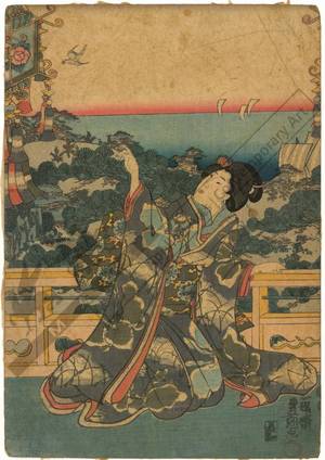 Utagawa Kunisada: Beauty (title not original) - Austrian Museum of Applied Arts