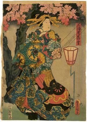 Utagawa Kunisada: Courtesan Usugumo from the Miura house - Austrian Museum of Applied Arts