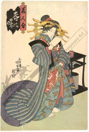 Utagawa Kunisada: Dawn in spring - Austrian Museum of Applied Arts