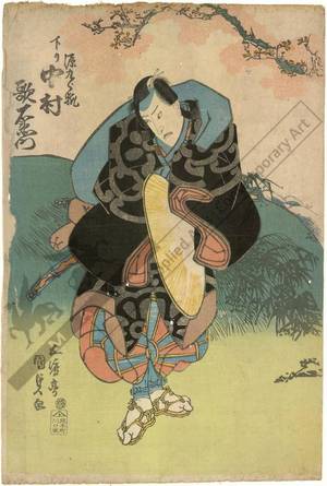 Utagawa Kunisada: Nakamura Utaemon from the Kamigata region as fox ghost Genkuro - Austrian Museum of Applied Arts