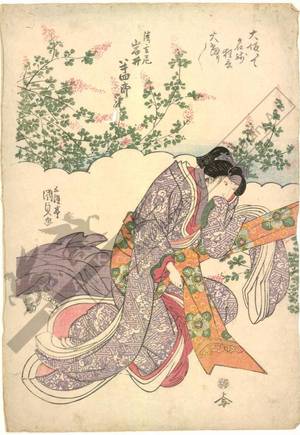 Utagawa Kunisada: Iwai Hanshiro as the nun Seigen - Austrian Museum of Applied Arts