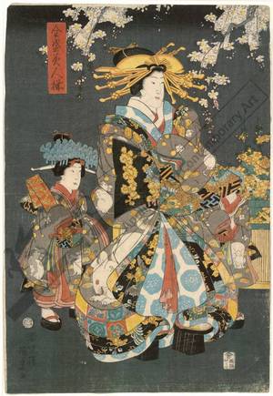 Utagawa Kunisada II: Mouse (title not original) - Austrian Museum of Applied Arts