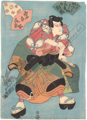 Utagawa Kunisada: Actor Iwai Hanshiro - Austrian Museum of Applied Arts