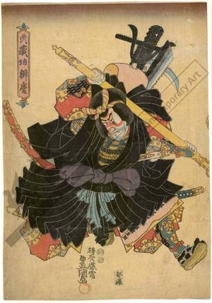 Utagawa Kunisada: Musashibo Benkei - Austrian Museum of Applied Arts