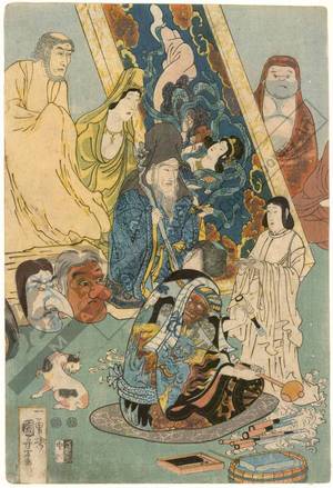 Utagawa Kuniyoshi: Master carver Hidari Jingoro - Austrian Museum of Applied Arts