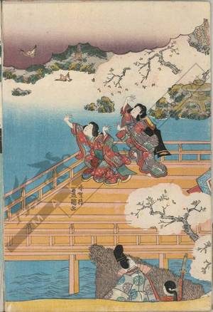 歌川国貞: Chapter of “The young Murasaki” - Austrian Museum of Applied Arts