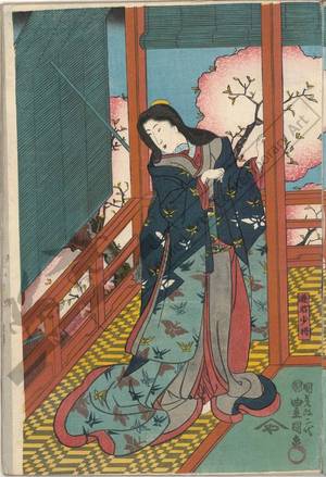 Utagawa Kunisada: Tale of the Soga brothers: The incident at Kehaizaka - Austrian Museum of Applied Arts