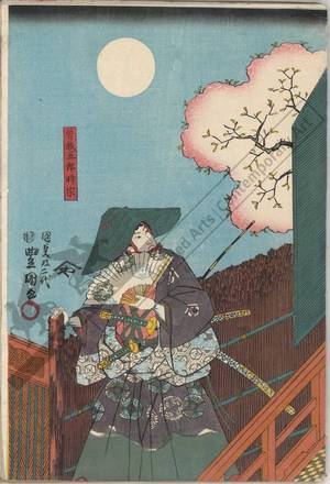 Utagawa Kunisada: Tale of the Soga brothers: The incident at Kehaizaka - Austrian Museum of Applied Arts