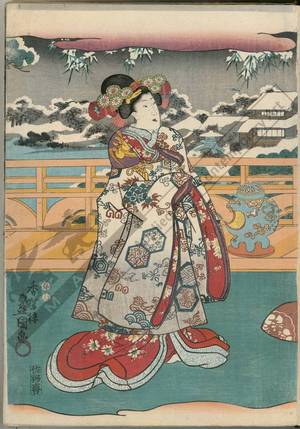 Utagawa Kunisada: Winter’s day (title not original) - Austrian Museum of Applied Arts