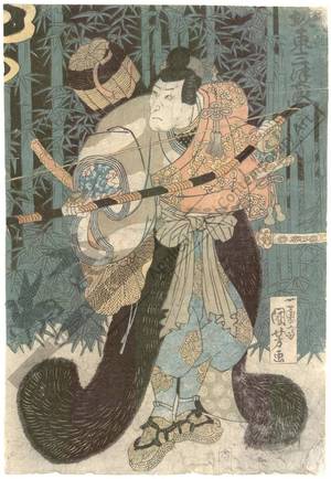 Utagawa Kuniyoshi: Bando Mitsugoro as Watanabe no Tsuna - Austrian Museum of Applied Arts