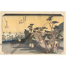 Utagawa Hiroshige: Oiso: Tora‘s rain (Station 8, Print 9) - Austrian Museum of Applied Arts