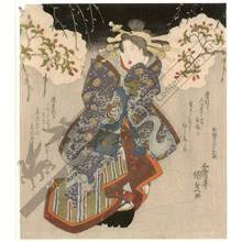 Utagawa Kunisada: Actor Iwai Kumesaburo (title not original) - Austrian Museum of Applied Arts