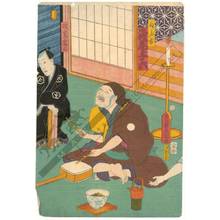 Utagawa Kunisada: Asao Yoroku as Nebuichi - Austrian Museum of Applied Arts