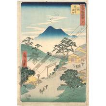 Utagawa Hiroshige: Print 48: Seki, The road branching off to Ise (Station 47) - Austrian Museum of Applied Arts