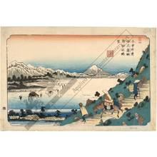 Keisai Eisen: Print 31: View of Lake Suwa from Shiojiri Pass (Station 30) - Austrian Museum of Applied Arts