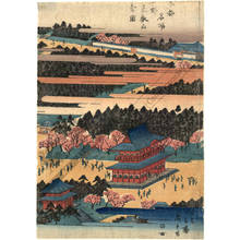 Utagawa Hiroshige: General view of Toeizan at Ueno - Austrian Museum of Applied Arts