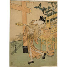 鈴木春信: Teahouse girl Kasamori Osen (title not original) - Austrian Museum of Applied Arts