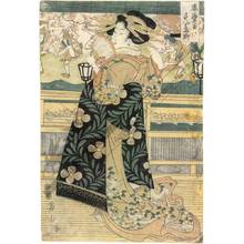 菊川英山: Courtesan Sugatano from the Sugataebi house - Austrian Museum of Applied Arts