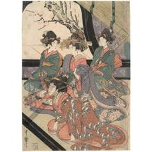 Kitagawa Utamaro: Dance performance (title not original) - Austrian Museum of Applied Arts