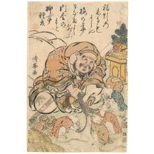 Torii Kiyomine: Lucky god Daikoku (title not original) - Austrian Museum of Applied Arts