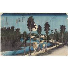 Utagawa Hiroshige: Numazu: Twilight (station 12, print 13) - Austrian Museum of Applied Arts