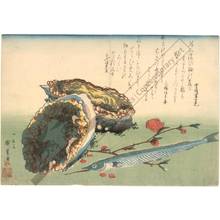 Utagawa Hiroshige: Abalone and Snake Fish (title not original) - Austrian Museum of Applied Arts