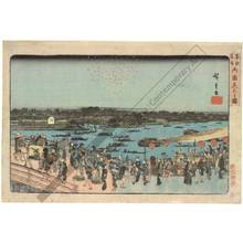 Utagawa Hiroshige: Fireworks above Ryogoku - Austrian Museum of Applied Arts