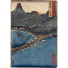 Utagawa Hiroshige: Province of Bungo: Minozaki (Straw-Cloak Promontory) - Austrian Museum of Applied Arts