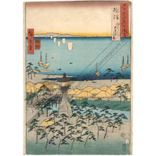 Utagawa Hiroshige: Province of Settsu: Coast of Demi in Sumiyoshi - Austrian Museum of Applied Arts