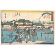歌川広重: Hashiba ferry on Sumida river - Austrian Museum of Applied Arts
